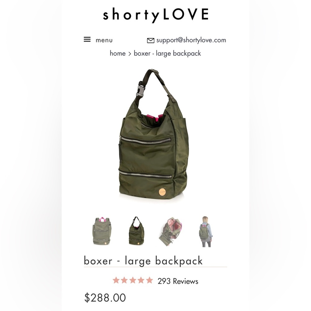 ShortyLove Backpack, NWOT!
